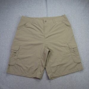 REI Coop Shorts Womens 12 Tan Nylon Sahara Bermuda Outdoor Cargo Hiking